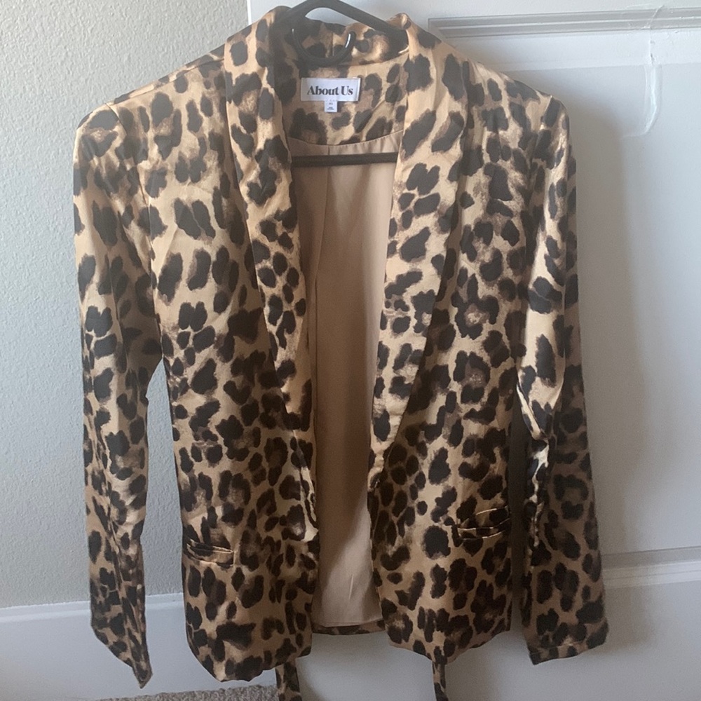 XS Satin Blazer from Revolve